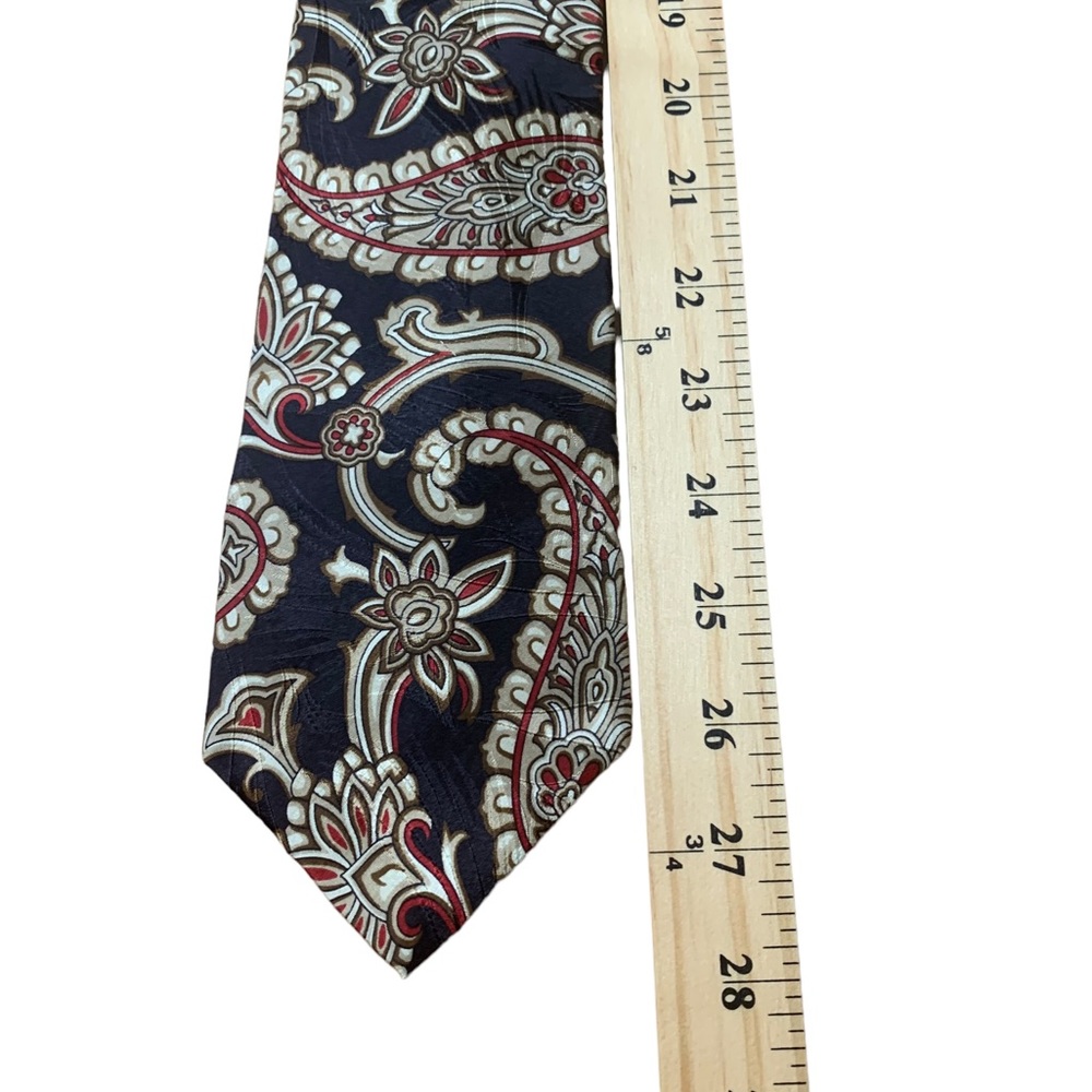 Christian Dior Monsieur Paisley Print Silk Tie - Picture 7 of 7